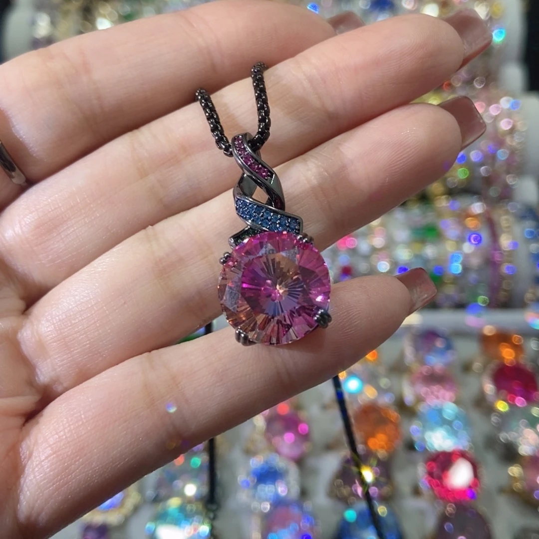 66锆石（处理）吊坠