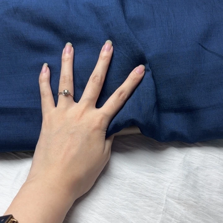 混纺棉藏蓝色2米。
