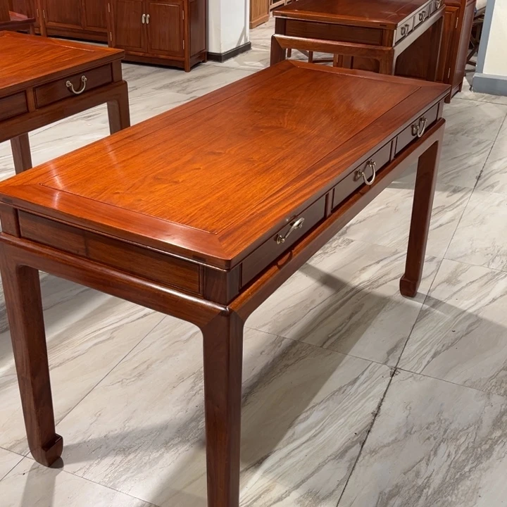 紫檀木类家具用****0缅花小书桌