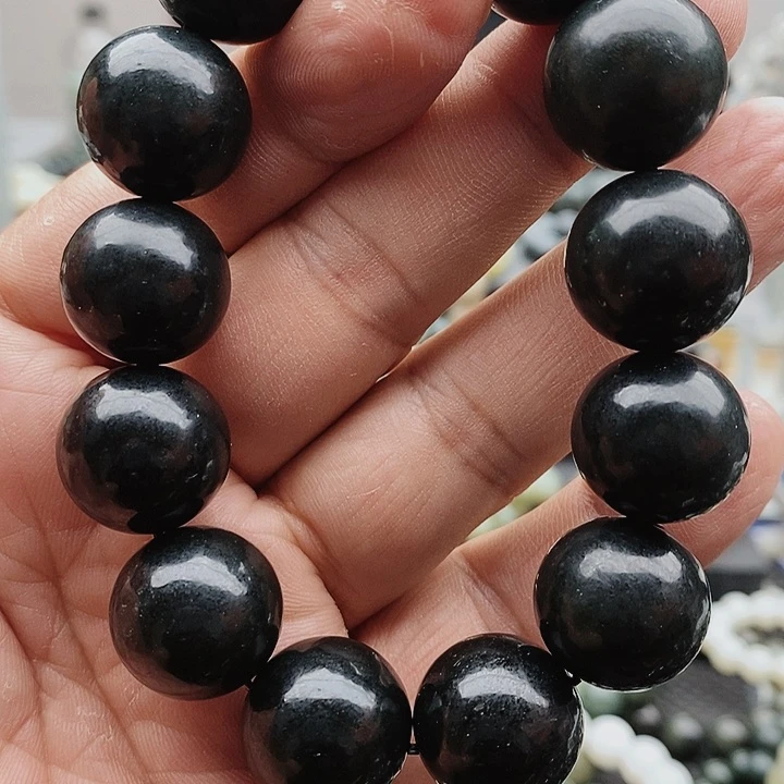 【闪购商品】手链未镶嵌和田玉18黑青58