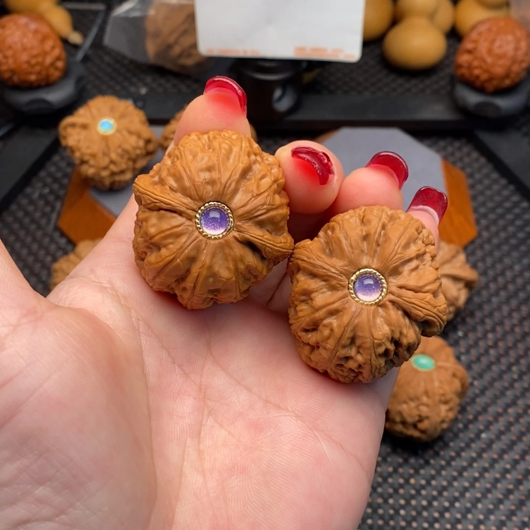 文玩核桃把件元宝42尺