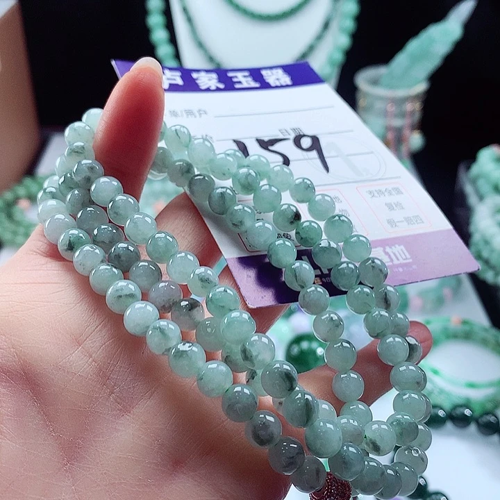 翡翠手链未镶嵌卡6.8