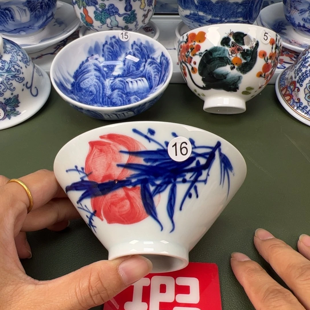 陶瓷景德镇纯手工纯手绘茶具木木16