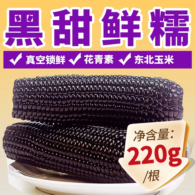 【工厂直销品质甄选】东北黑糯玉米东北甜糯玉米真空包装粗粮