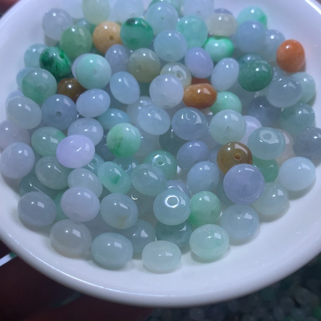 散珠翡翠发货10颗卡9大小
