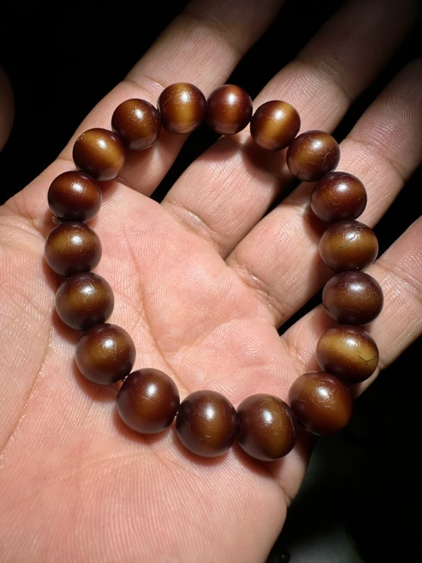 藏区老菩提根手串保老