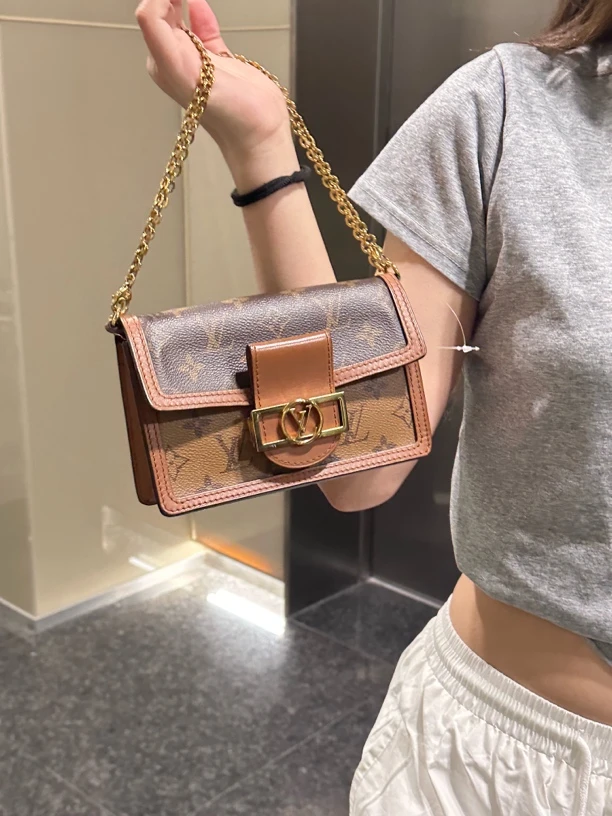 95新 LouisVuitton/路易威登 达芙妮woc链条包单肩包