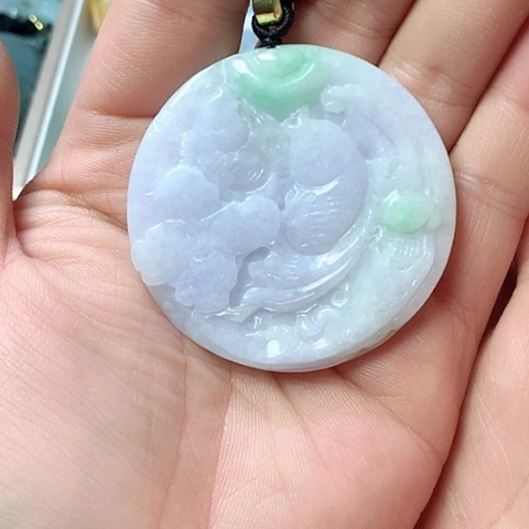 翡翠颈饰未镶嵌天然缅甸翡翠a货