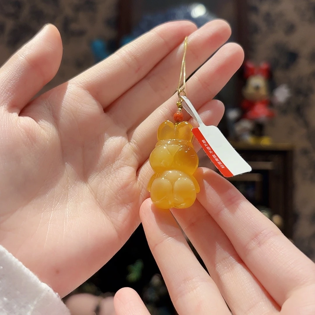 琥珀未镶嵌吊坠(赠链)