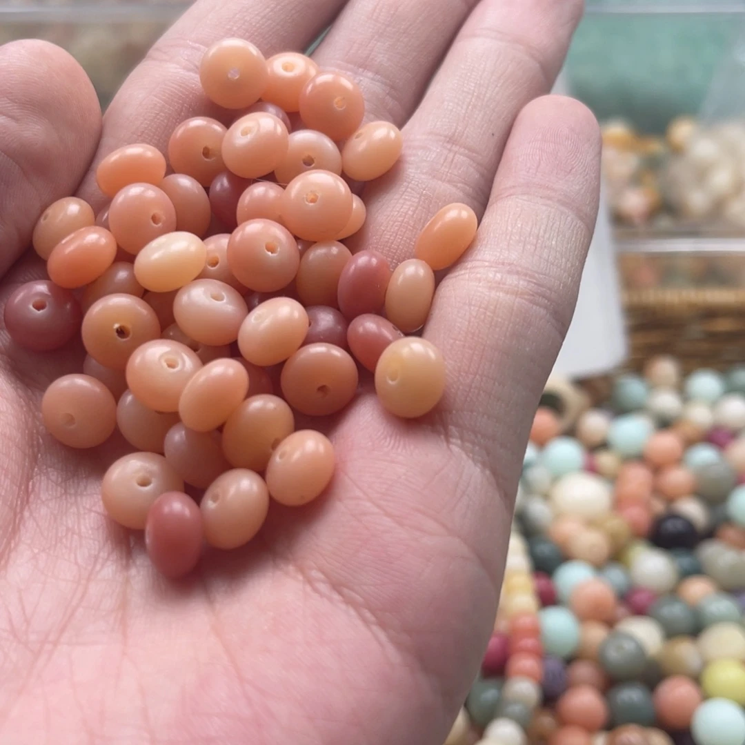 吊坠白玉菩提z9/400+100颗瑕粉玉算盘