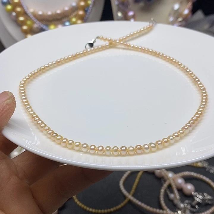 未镶嵌颈饰淡水珍珠