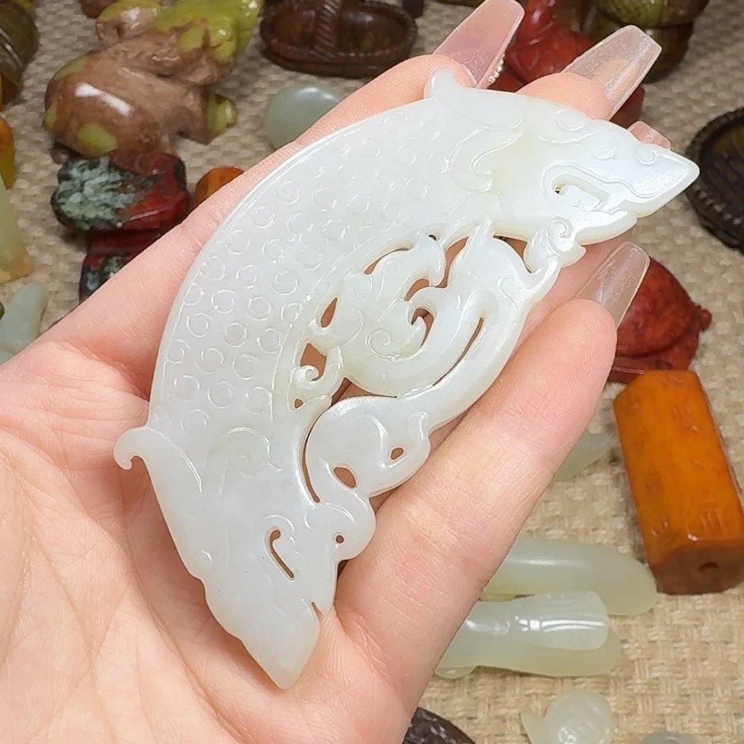 白玉菩提吊坠挂件