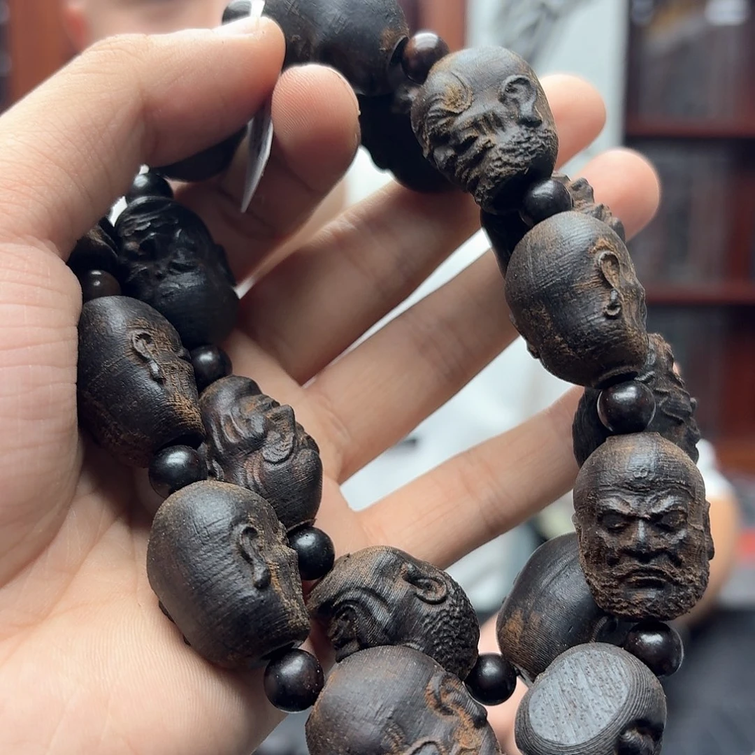 乌木类无事牌手串70