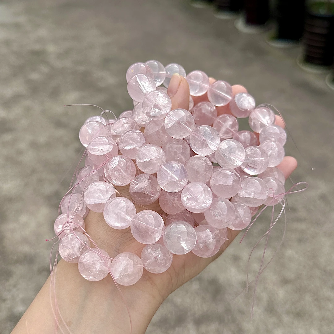 3A天然粉阿赛水晶单颗多样性发一