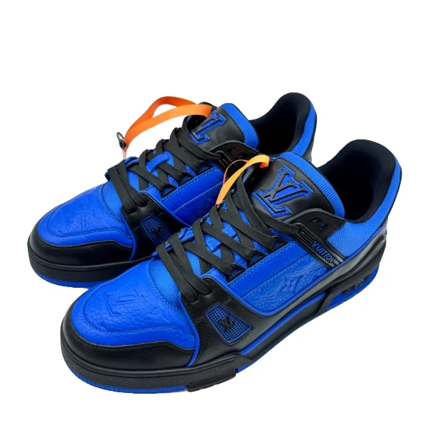 95新 LouisVuitton/路易威登 7码41码黑蓝 trainer98新vv1088