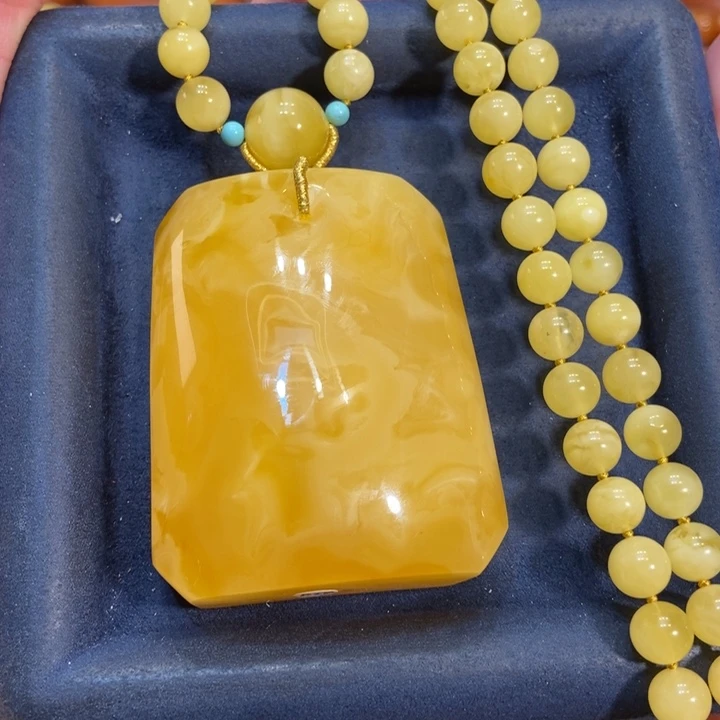 蜜蜡颈饰未镶嵌蜜蜡