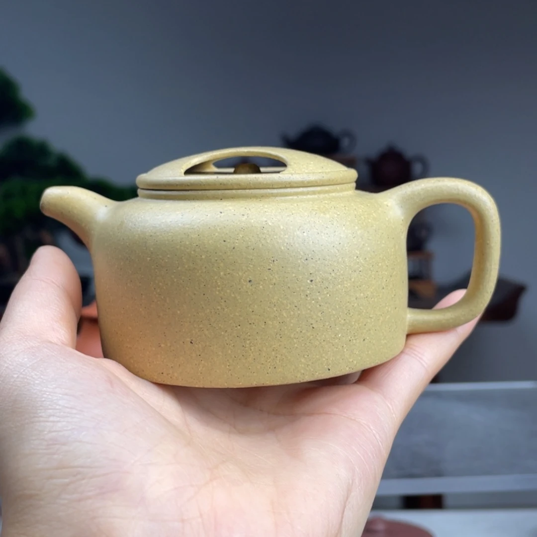 【闪购商品】紫砂茶壶芝麻绿牛盖容量150cc