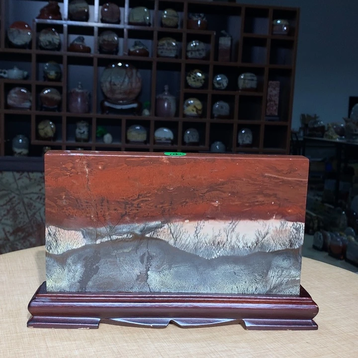 ，广西国画石摆件，收藏观赏