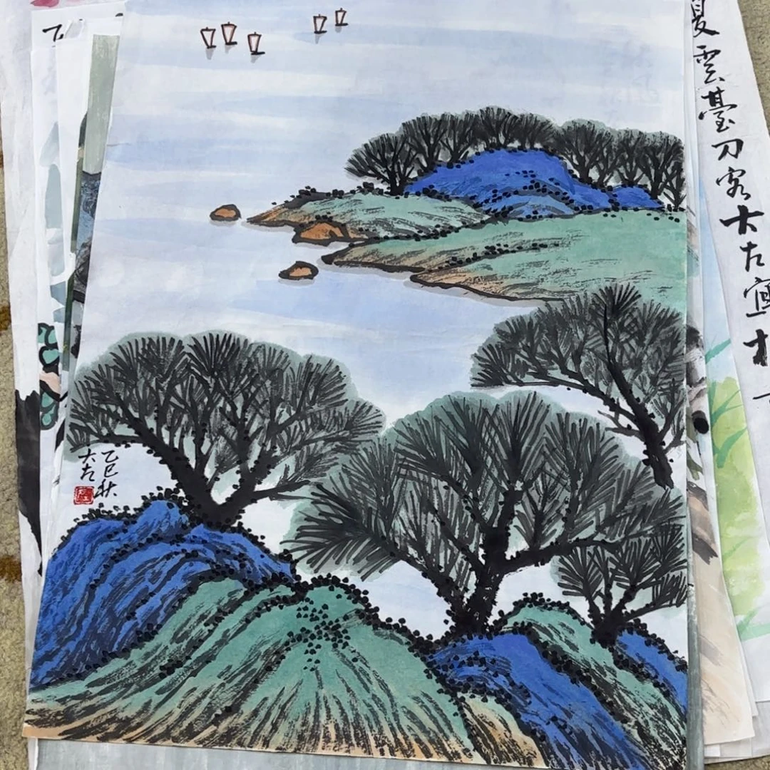 国画国画老师作品刘