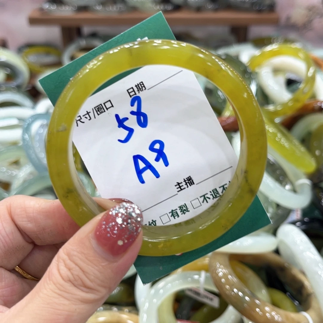 未镶嵌蛇纹石玉手镯手镯