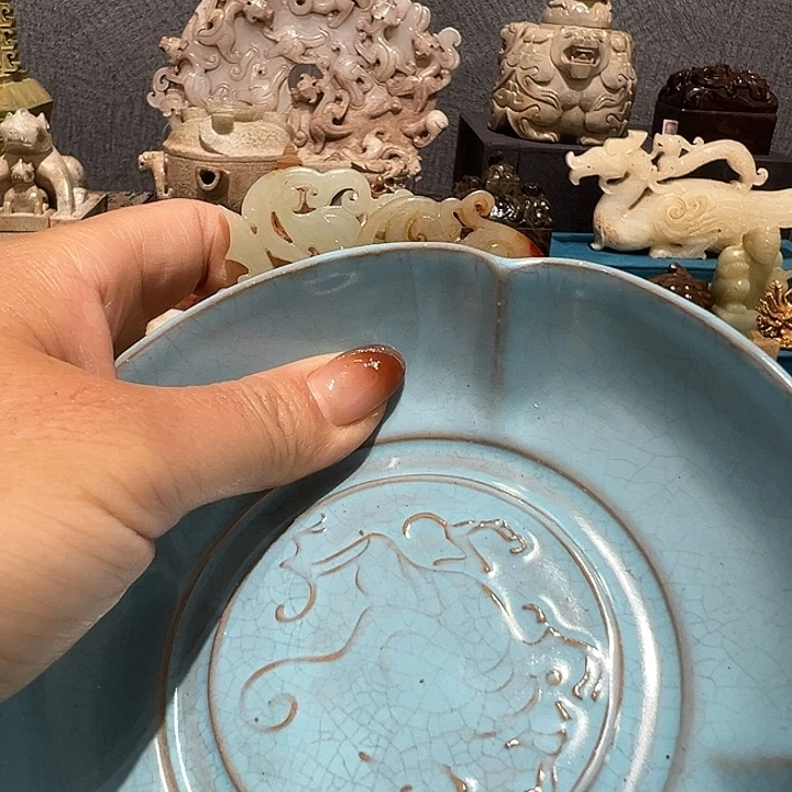 智***族瓷片瓷器制作工艺品