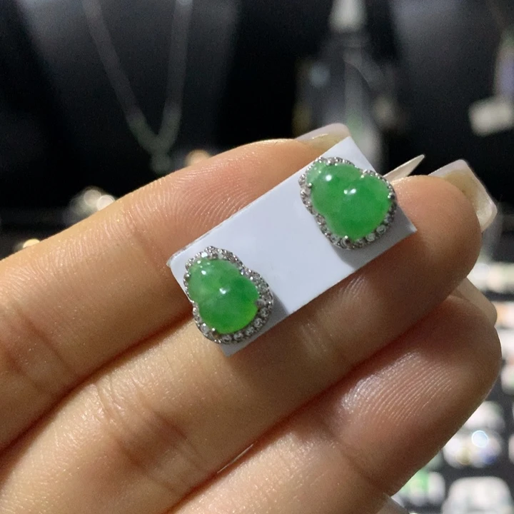 翡翠银S925镶嵌戒指