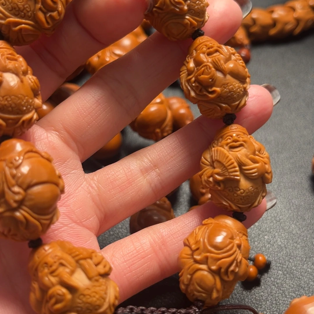 J***A橄榄核吊坠财神20