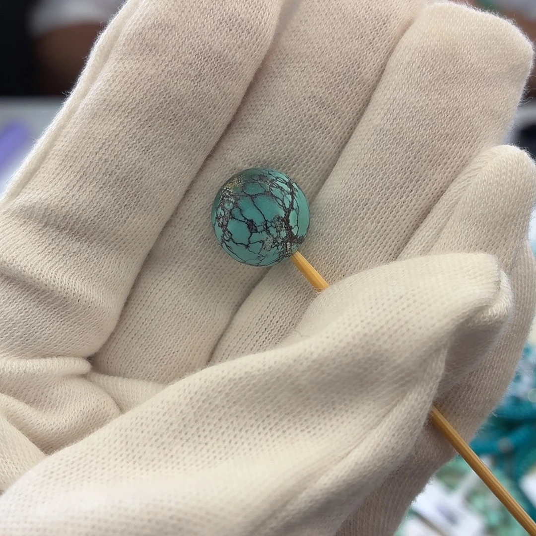 未镶嵌绿松石绿松石12.8mm