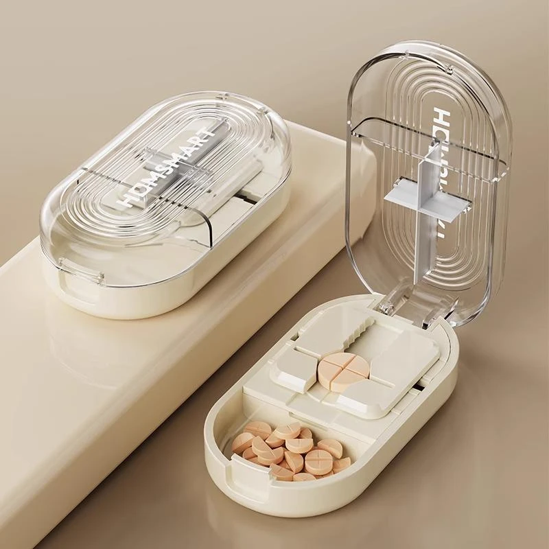 切药器切割剪药品分药器精准一分二四分之一药片分割神器便携药盒