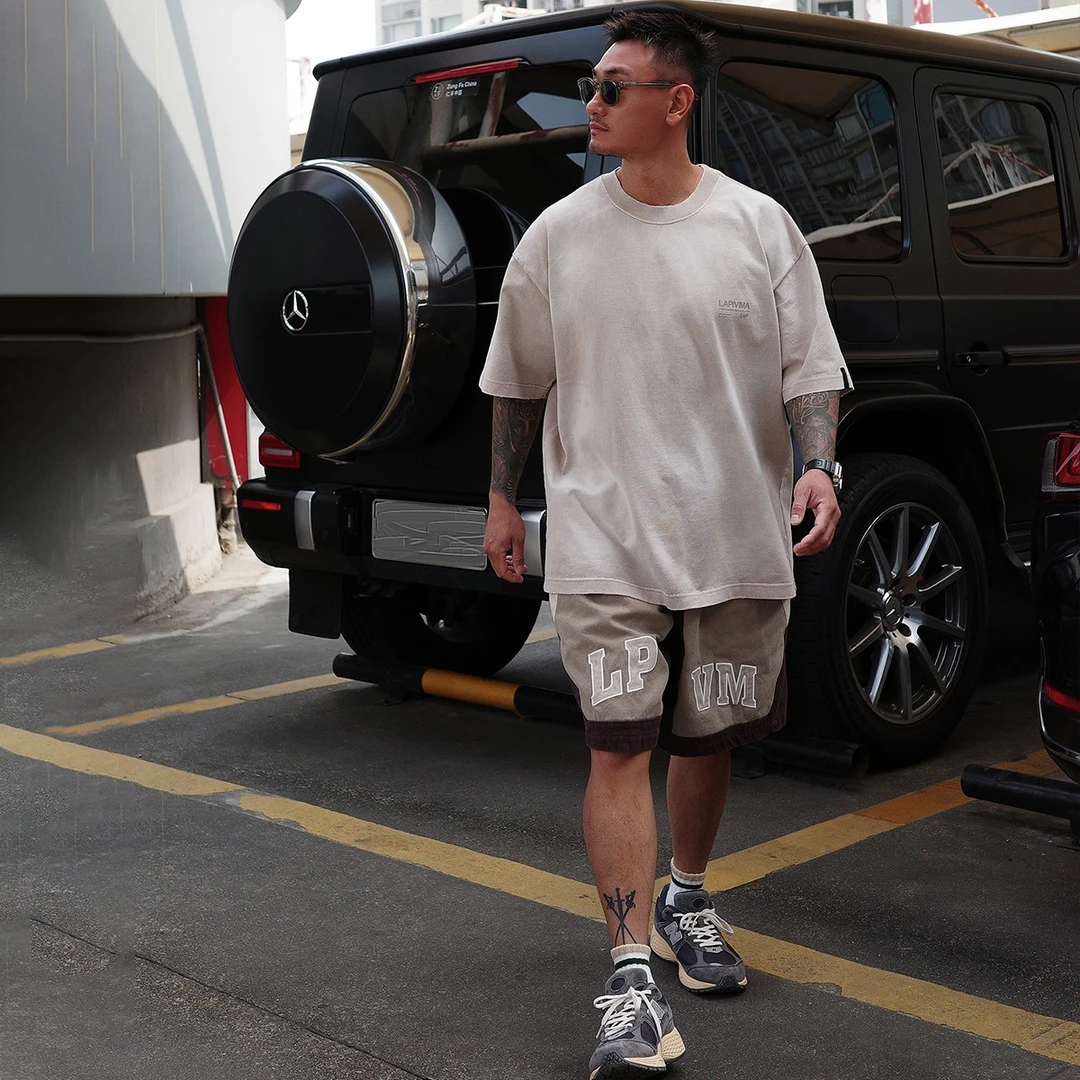 DYED WASHED PEARL SAIL SHORTS染色水洗珠帆短裤沙滩裤