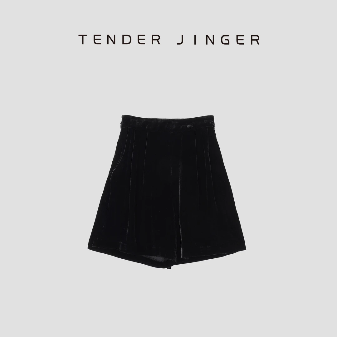 【BASICS】2024夏真丝丝绒垂感休闲短裤T42JIZ77443