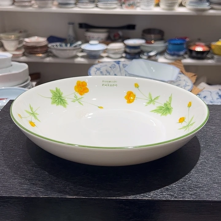 露***味瓷中野又大又深盘子1个高大上