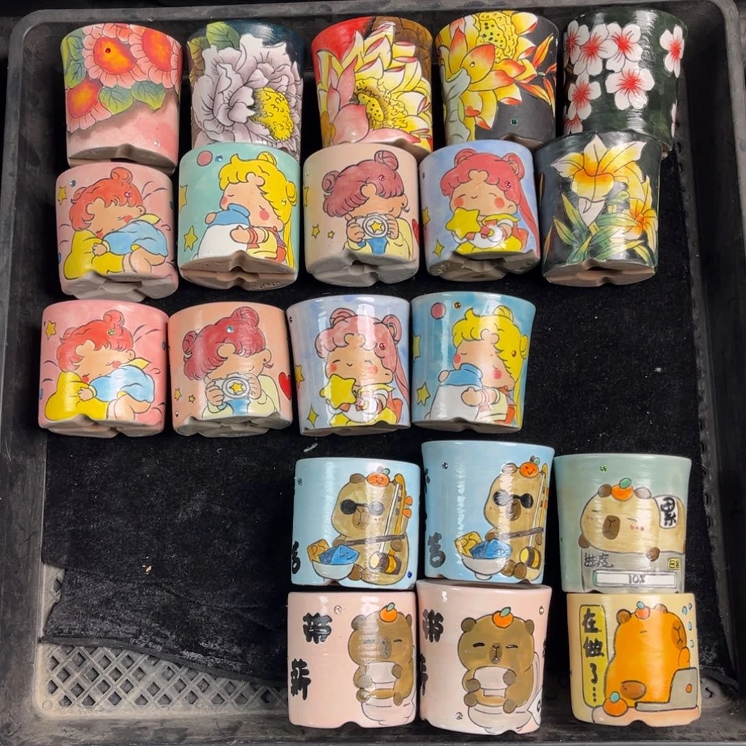 沐雨5.5口径花盆1个