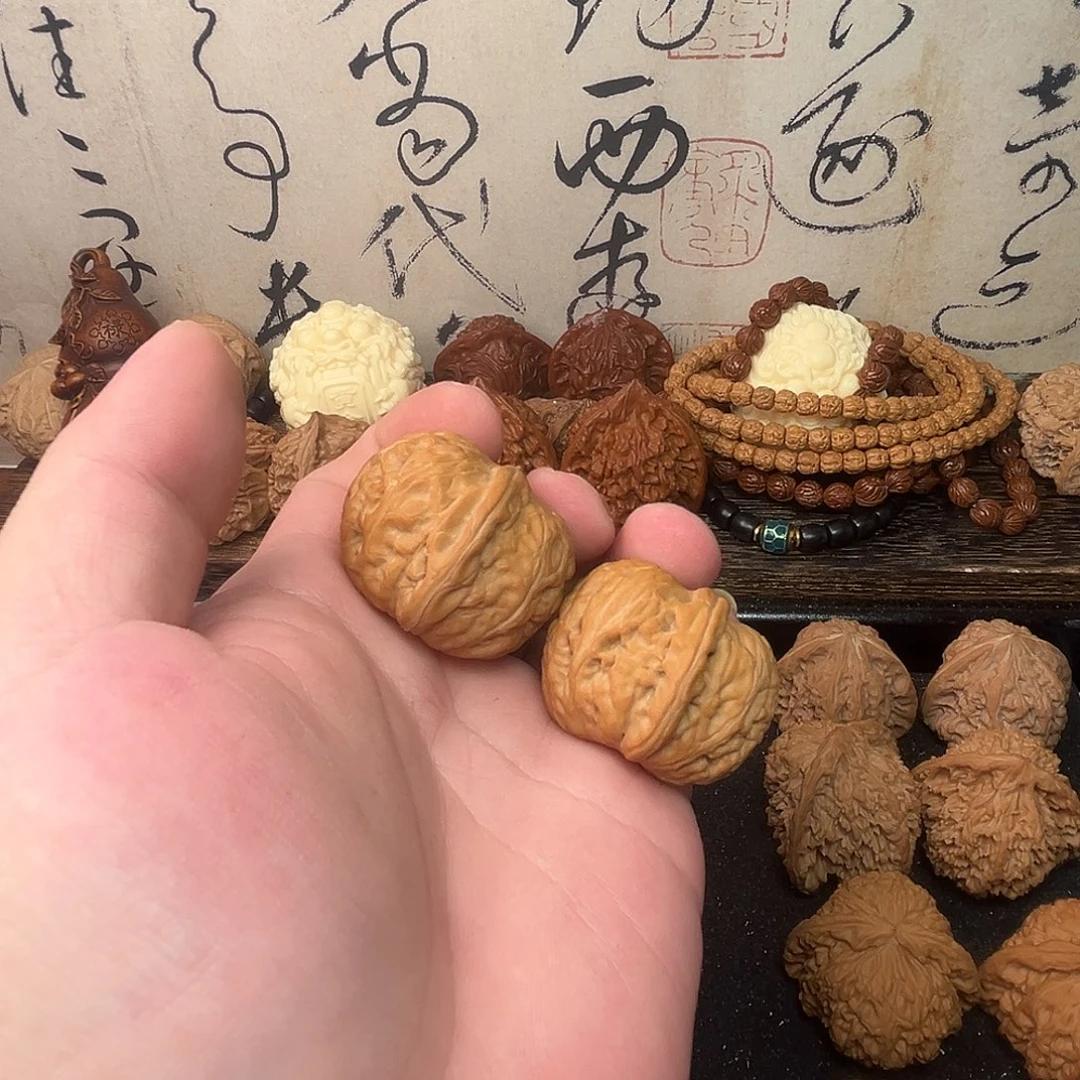 文玩核桃把件元宝39尺