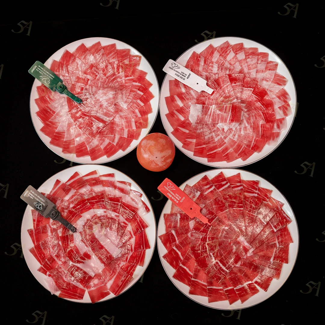 5A【全家桶】西班牙伊比利亚火腿进口手工切片白绿红黑标进口即食