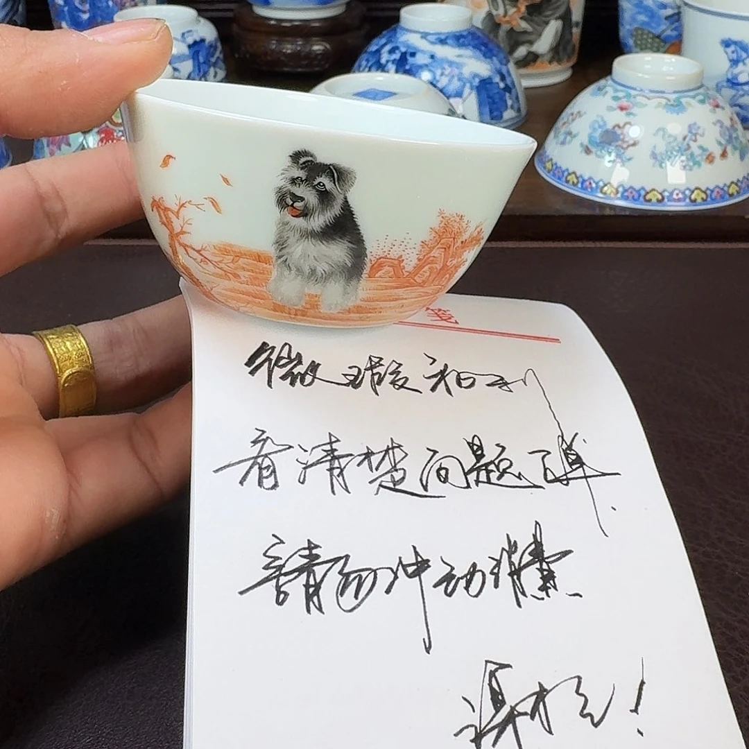 瓷片当代景德镇陶瓷手绘茶具