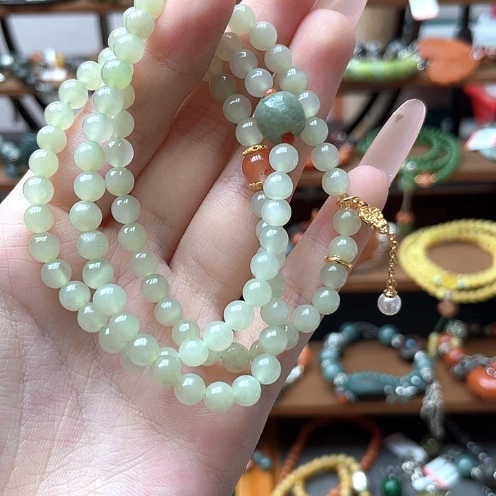 未镶嵌手链和田玉（糖玉）饰品