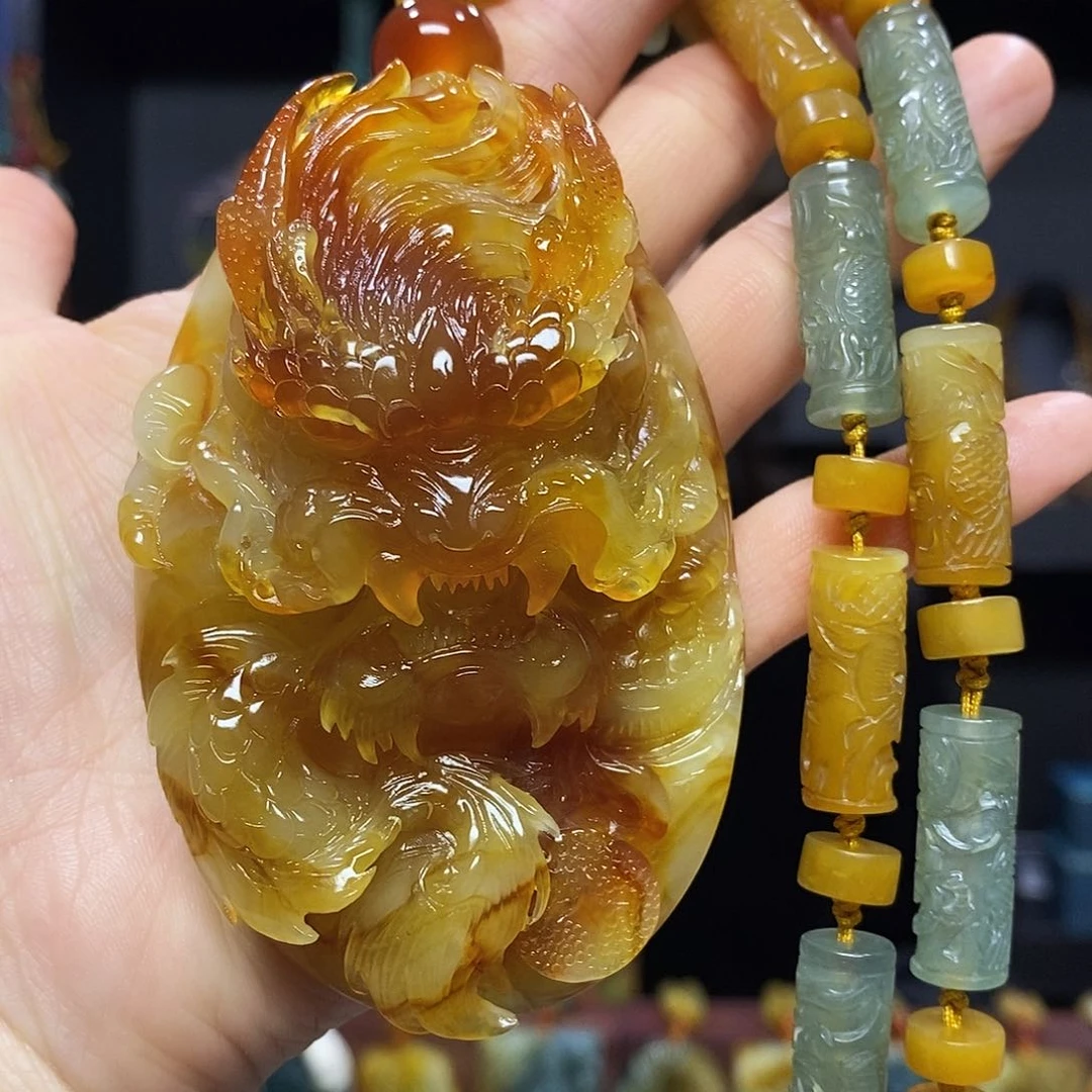 未镶嵌岫玉挂件吊坠