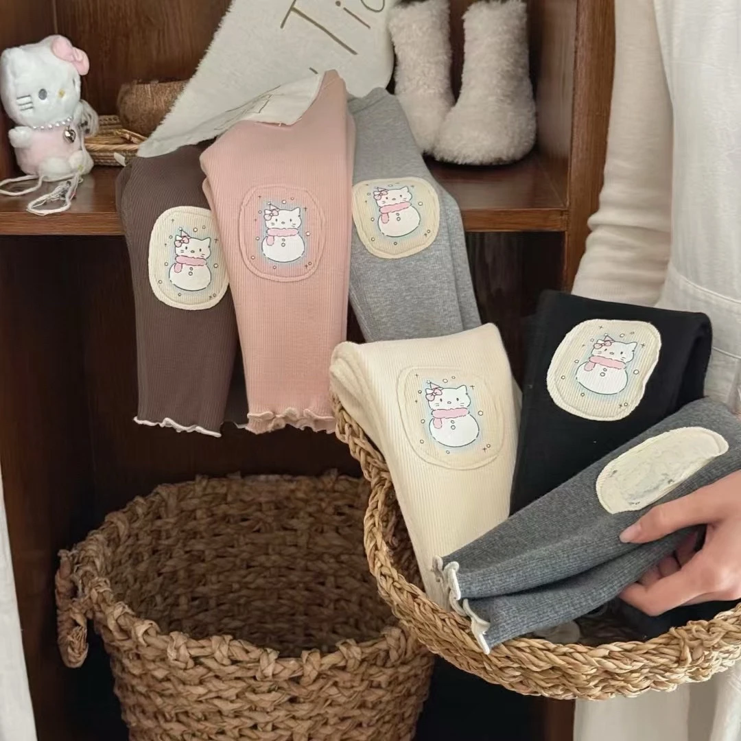 【原创设计品牌】ddk&kids 8111冬季800g新款女童加绒打底裤一体绒