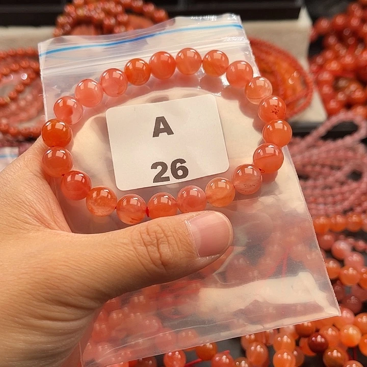 南红玛瑙未镶嵌多样性发货默认微瑕称重9mm