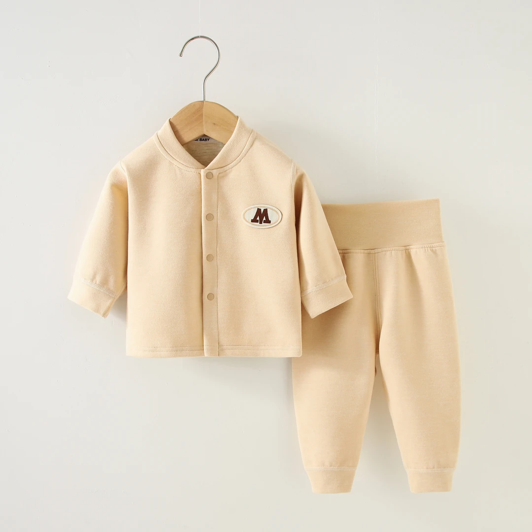 【秋冬保暖】婴儿对开套装打底睡衣秋冬新款高腰衣服婴幼加绒