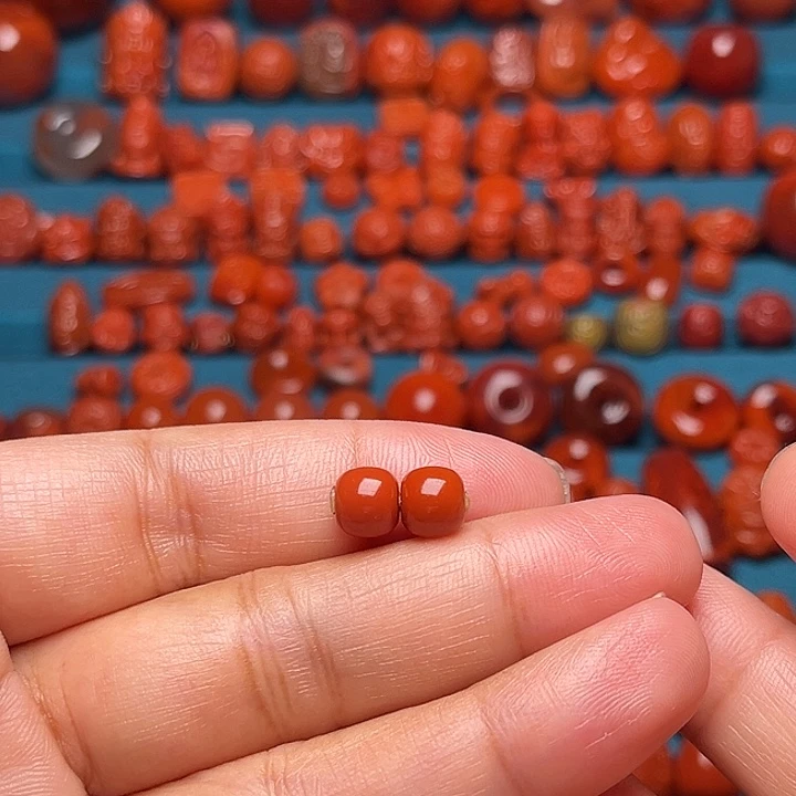 未镶嵌配饰南红玛瑙老型对珠7.2mm