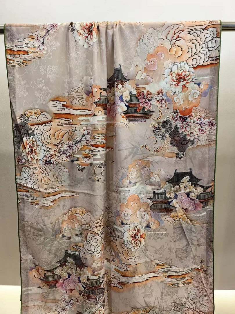 【云阁绘梦】苏杭新款围巾女丝巾长款披肩中国风长巾70*180cm