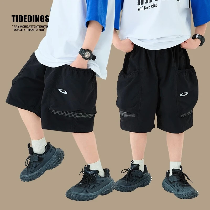 新款男童休闲薄款短裤夏装潮款中大童韩版宽松五分裤帅气儿童短裤