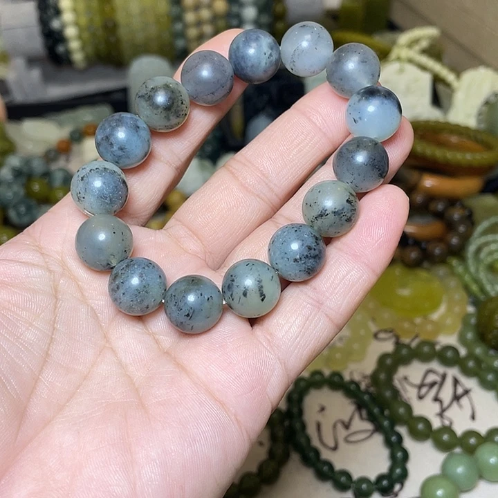蛇纹石玉未镶嵌手链