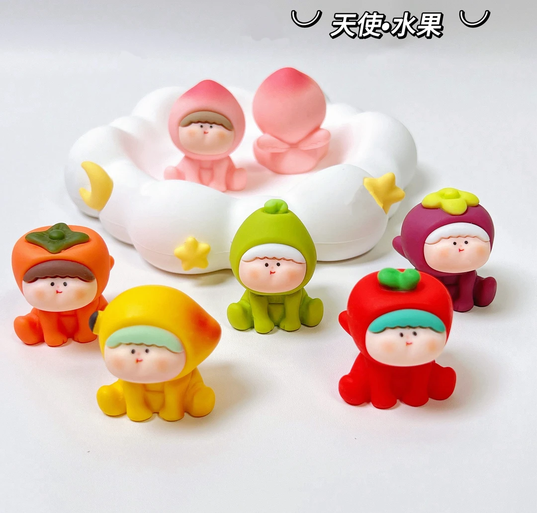 【天使水果崽崽】磨砂树脂可爱摆件车载摆件