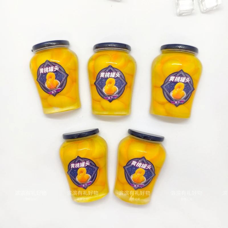 黄桃罐头冰箱贴哈尔滨东北文创旅游礼物纪念品礼品伴手礼仿真食物