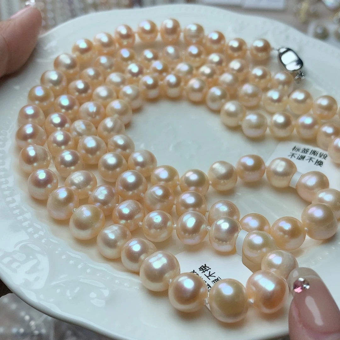 淡水珍珠项链9-10未镶嵌x55项链