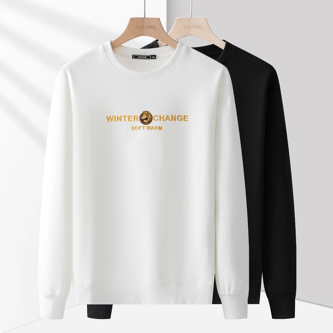 【琨】情侣款加绒加厚刺绣保暖休闲卫衣N26