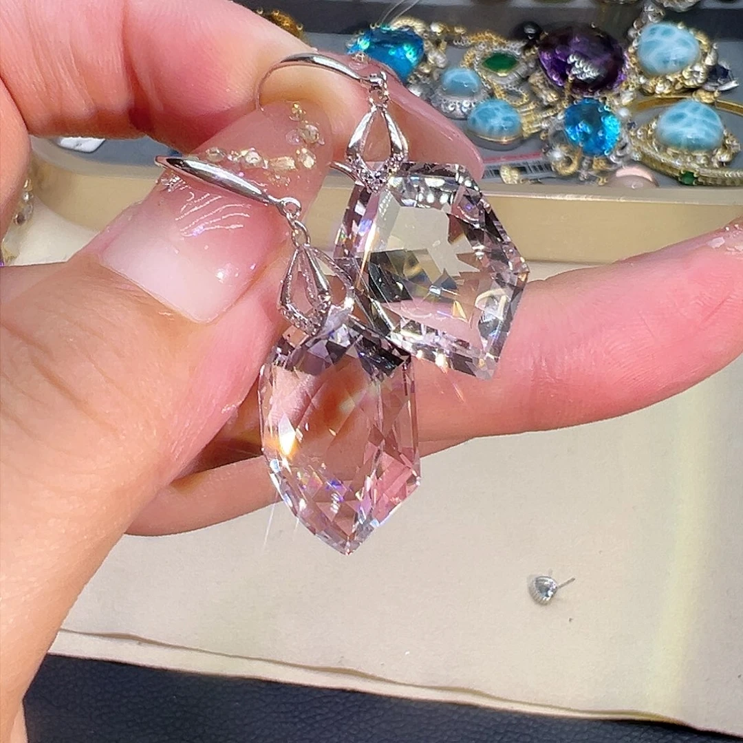 水晶珠宝半成品银S925镶嵌